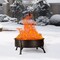 29inch Fire Pit, Wood Burning Fire Bonfire Pits Outdoor BBQ Grill Fire Pit Bowl for Camp